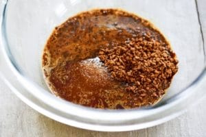 Instant coffee and sugar