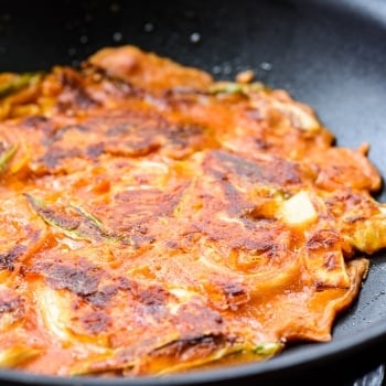 DSC0780 2 350x350 - Kimchijeon (Kimchi Pancake)