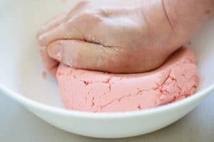 kneading songpyeon dough