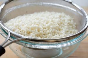 Soaked sweet rice