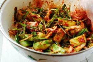 Cucumber kimchi (oi kimchi)