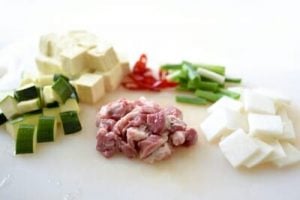 Doenjang jjigae (Korean soybean paste stew)