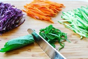 Vegetables for noodles