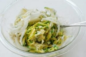 Hobak buchim (Korean zucchini pancake)