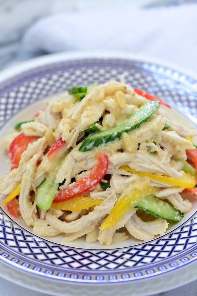 DSC 4320 e1560136358581 - Chicken Salad with Pine Nut Dressing
